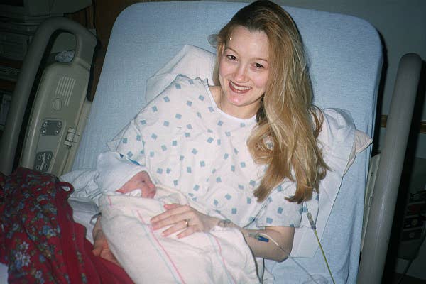 A grandmother and baby; Actual size=240 pixels wide